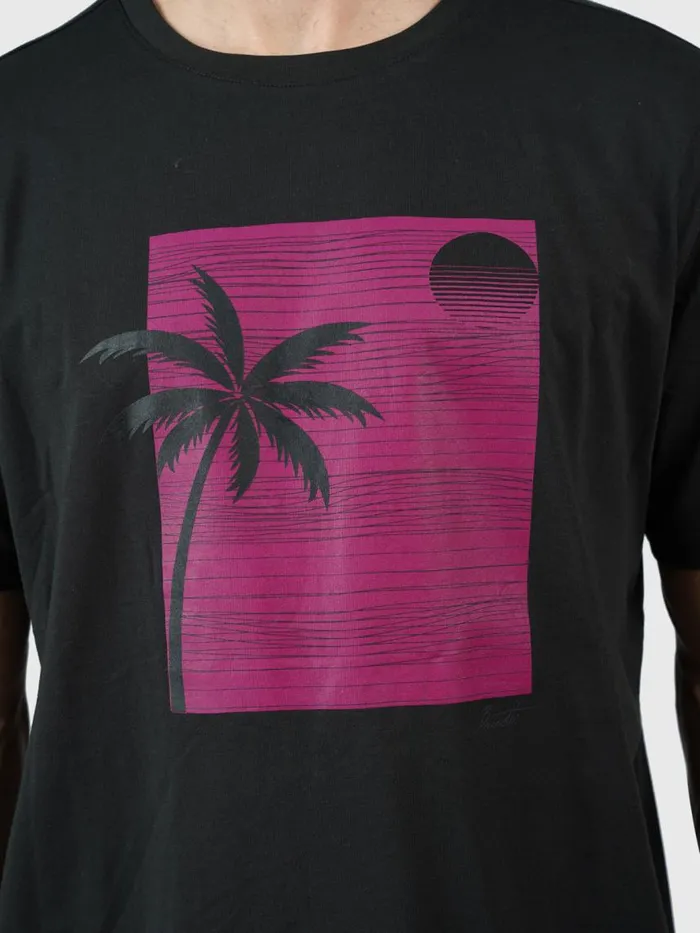 Brunotti Tshirts Men PalmSunsetTshirt Black