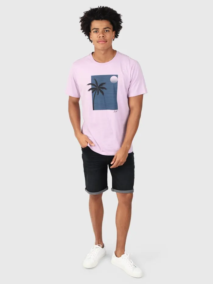 Brunotti Tshirts Men PalmSunsetTshirt Purple
