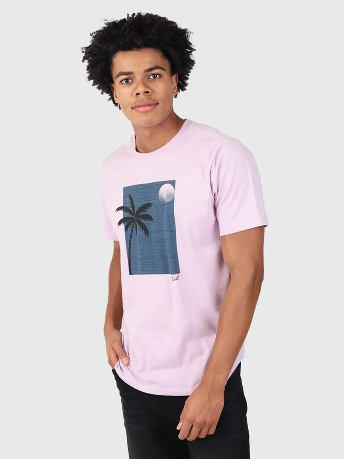 Brunotti Tshirts Men PalmSunsetTshirt Purple