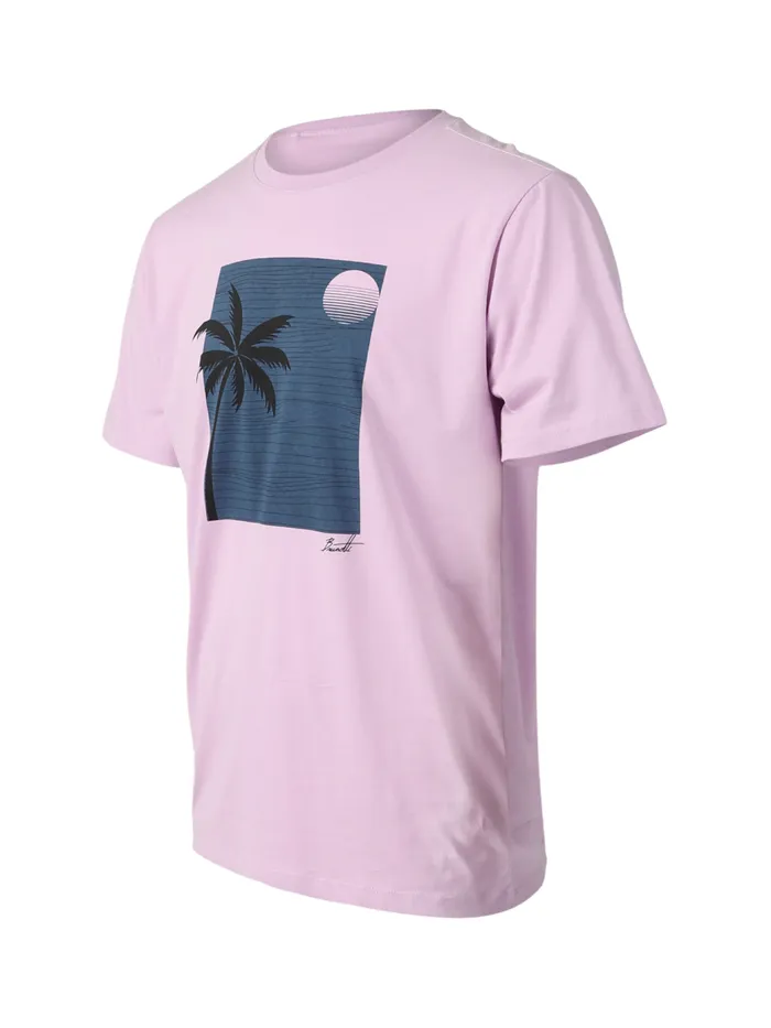 Brunotti Tshirts Men PalmSunsetTshirt Purple