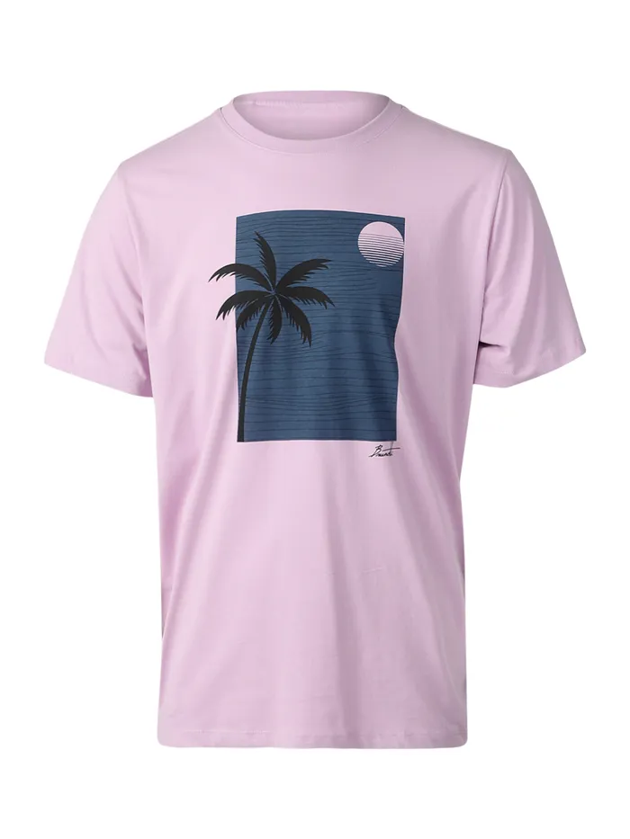 Brunotti Tshirts Men PalmSunsetTshirt Purple