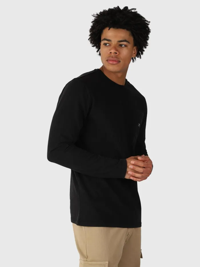 Brunotti Tshirts Men PascalLongsleeve Tshirt Black