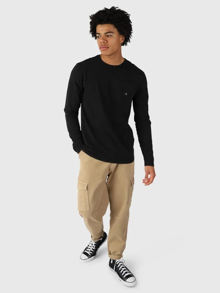 Brunotti Tshirts Men PascalLongsleeve Tshirt Black