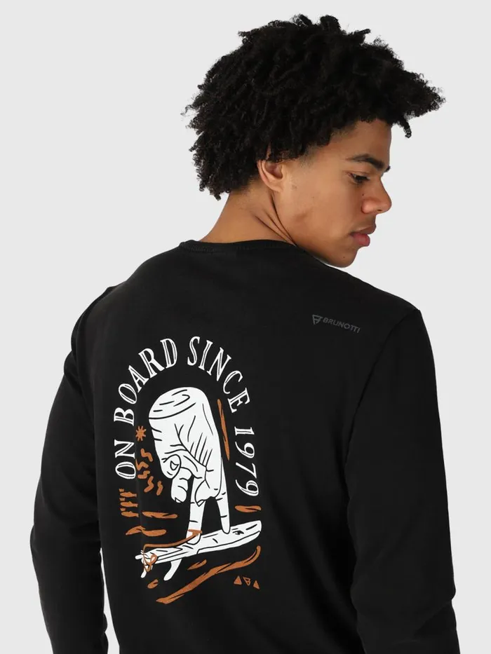 Brunotti Tshirts Men PascalLongsleeve Tshirt Black