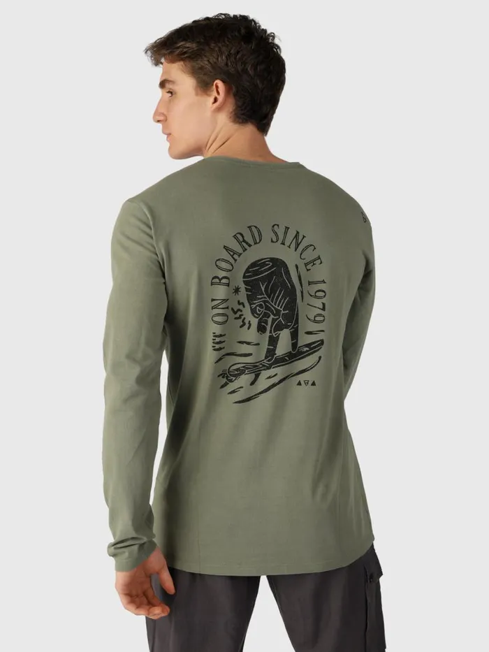 Brunotti Tshirts Men PascalLongsleeve Tshirt Green