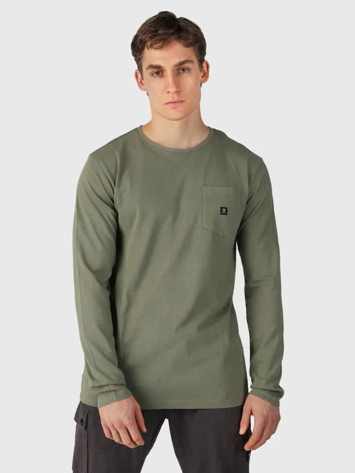 Brunotti Tshirts Men PascalLongsleeve Tshirt Green