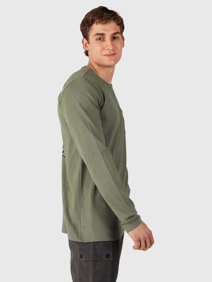 Brunotti Tshirts Men PascalLongsleeve Tshirt Green