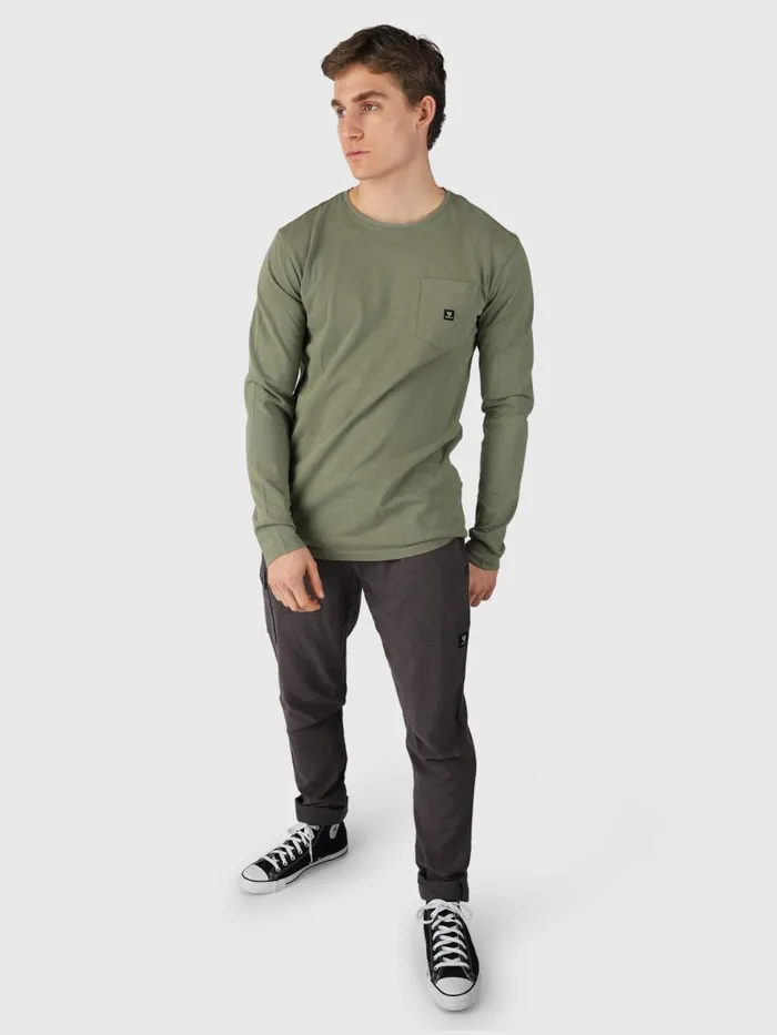 Brunotti Tshirts Men PascalLongsleeve Tshirt Green