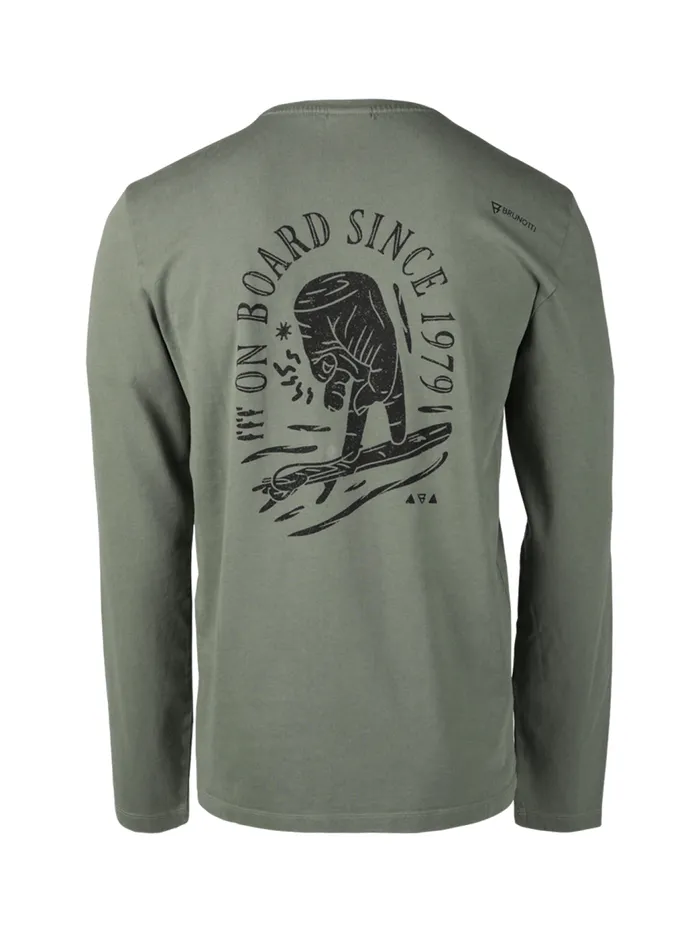 Brunotti Tshirts Men PascalLongsleeve Tshirt Green