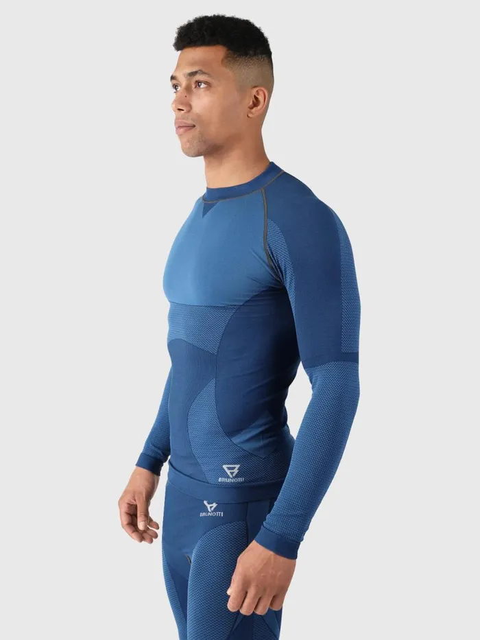 Brunotti Thermal Clothing Men SilvrettaThermal Top Blue