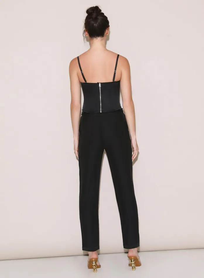 Bustiers and Bra Tops Lingerie Fleur Du Mal Hamptons Bustier Black