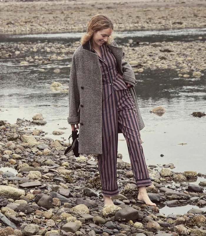 CACIA PANT Hudson Stripe Shop DEN Pants and Shorts