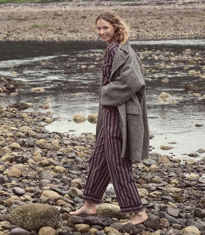 CACIA PANT Hudson Stripe Shop DEN Pants and Shorts