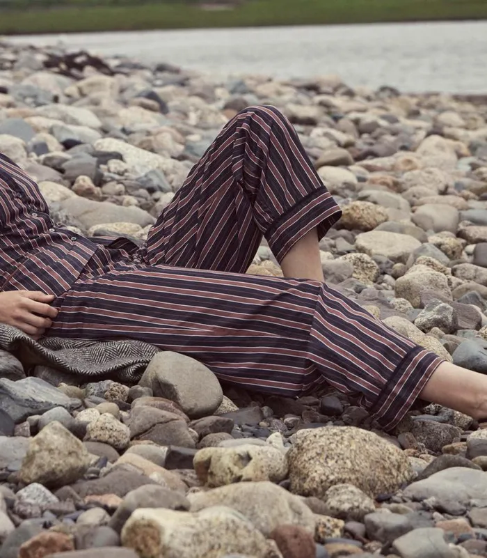 CACIA PANT Hudson Stripe Shop DEN Pants and Shorts