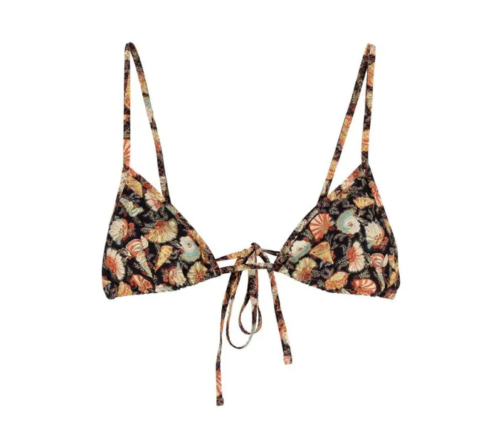CAPRI BIKINI TOP Noir Tresors De La Mer Shop DEN Swimwear