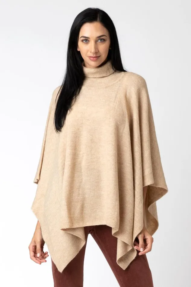Cartwright Poncho Pale Camel Clothing XCVI Sweaters