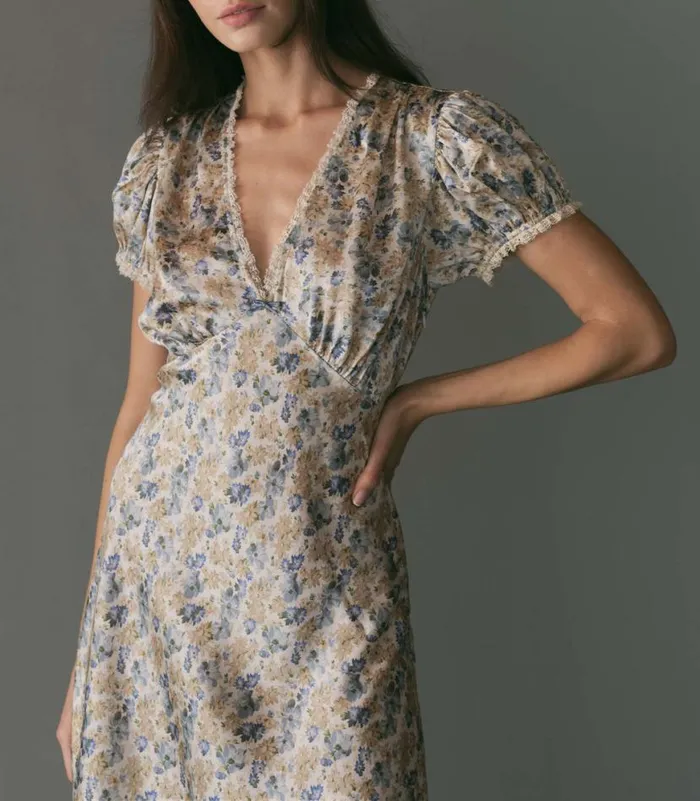 CERELIA DRESS Bleu Wildflower Thicket Shop DEN Dresses