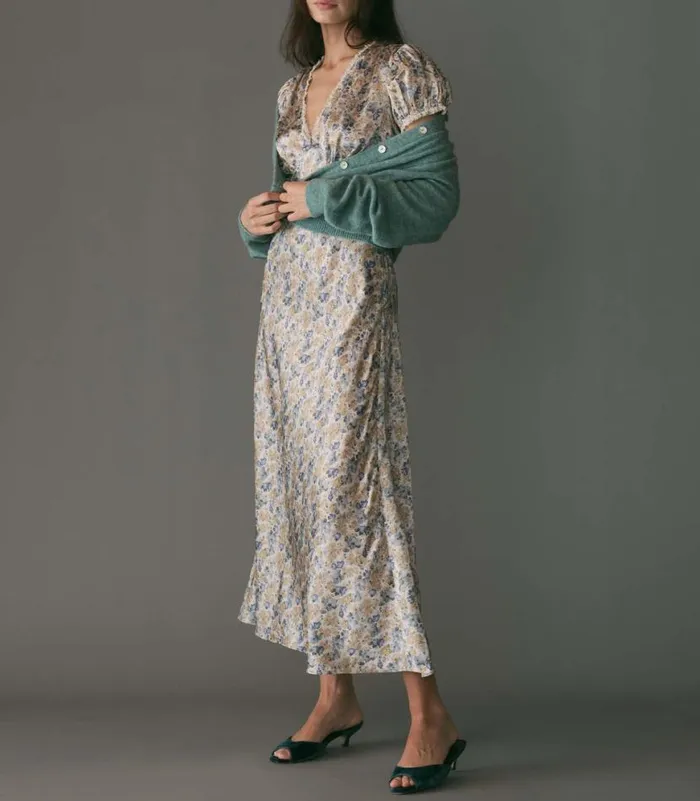 CERELIA DRESS Bleu Wildflower Thicket Shop DEN Dresses