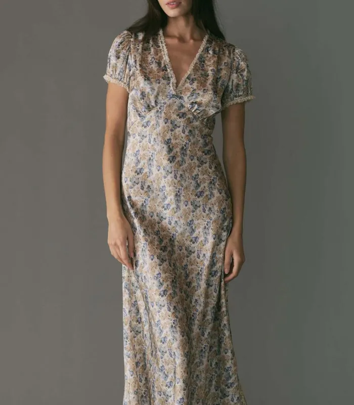 CERELIA DRESS Bleu Wildflower Thicket Shop DEN Dresses