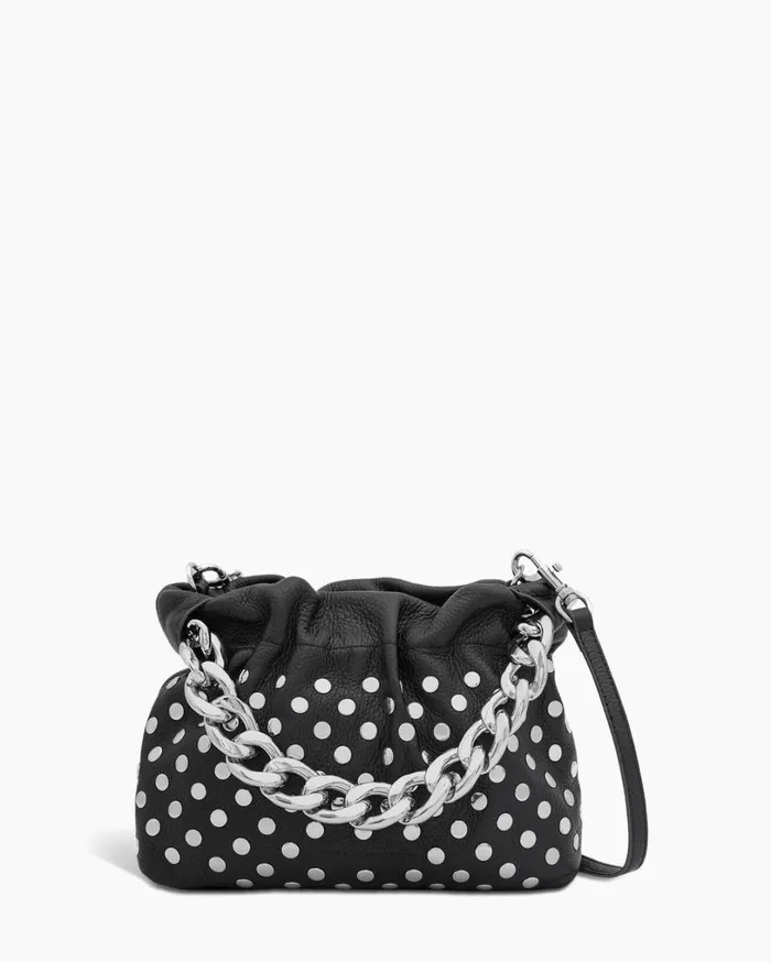Chain Novelty Handheld Crossbody Black With Disco Studs Women Aimee Kestenberg Crossbody Bags Chain Novelty Handheld Crossbody Black With Disco Studs Women Aimee Kestenberg Crossbody Bags