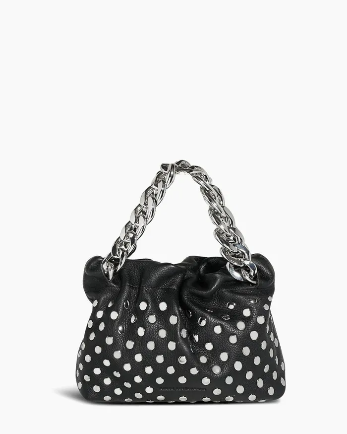 Chain Novelty Handheld Crossbody Black With Disco Studs Women Aimee Kestenberg Crossbody Bags