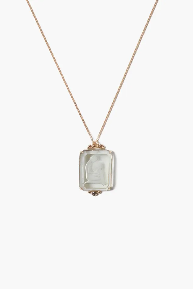 Chan Luu 14k Aquarius Zodiac Necklace Women 14k Fine