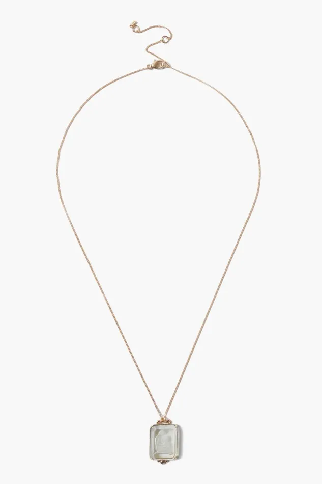 Chan Luu 14k Aquarius Zodiac Necklace Women 14k Fine