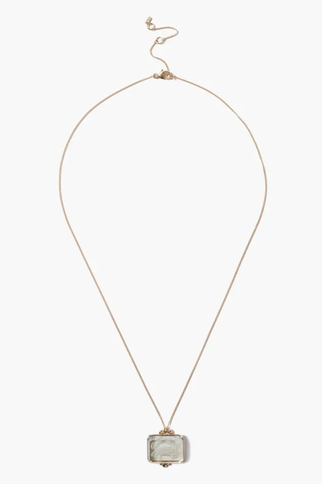 Chan Luu 14k Cancer Zodiac Necklace Women 14k Fine