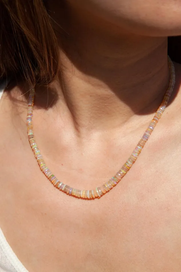 Chan Luu 14k Ethiopian Opal Necklace Women 14k Fine