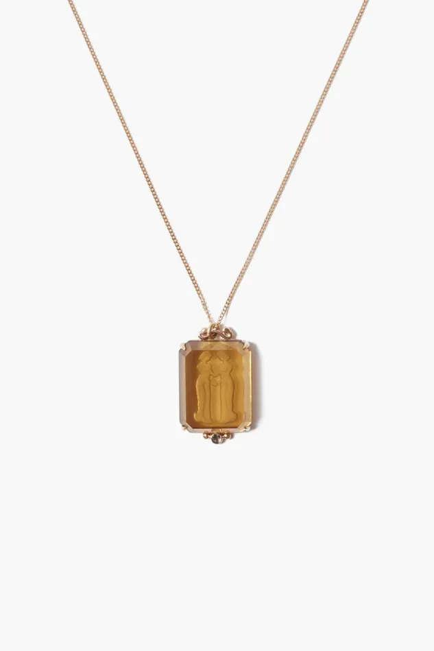 Chan Luu 14k Gemini Zodiac Necklace Women 14k Fine