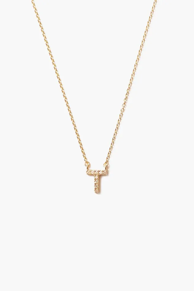 Chan Luu 14k Gold And White Diamond Initial Necklace Women Necklaces