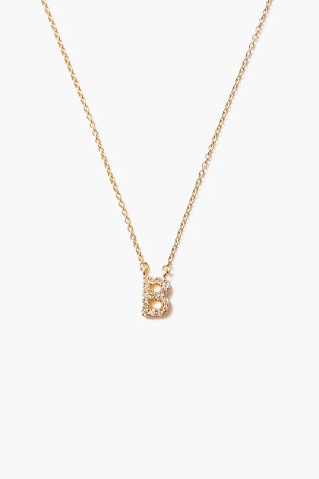 Chan Luu 14k Gold And White Diamond Initial Necklace Women Necklaces