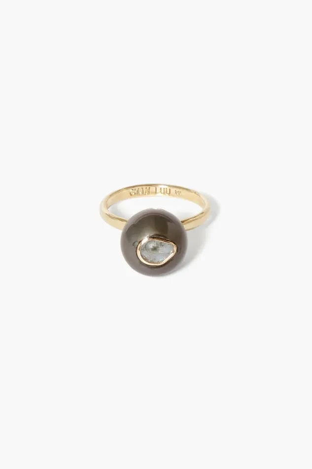 Chan Luu 14k Iris Ring Tahitian Pearl Women 14k Fine