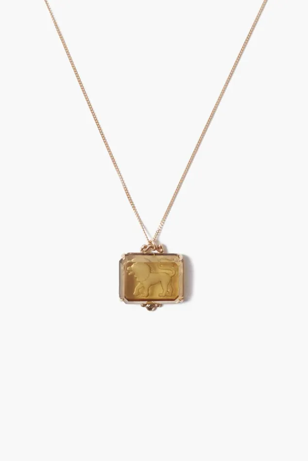 Chan Luu 14k Leo Zodiac Necklace Women 14k Fine