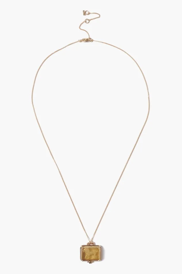 Chan Luu 14k Leo Zodiac Necklace Women 14k Fine
