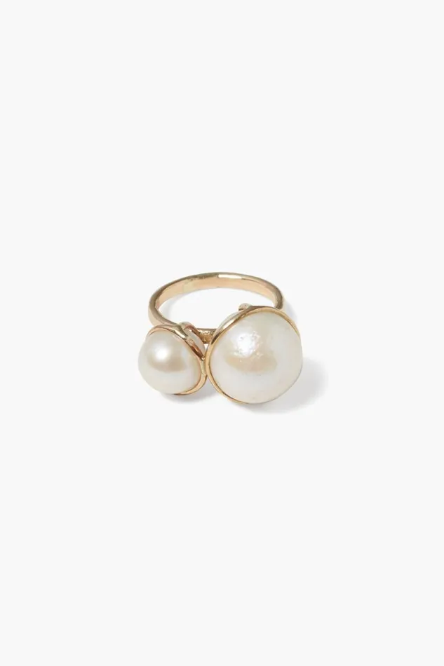 Chan Luu 14k Phoebe Ring White Pearl Women 14k Fine