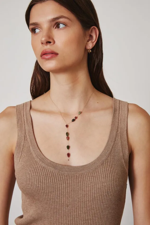 Chan Luu 14k Raindrop Necklace Women 14k Fine