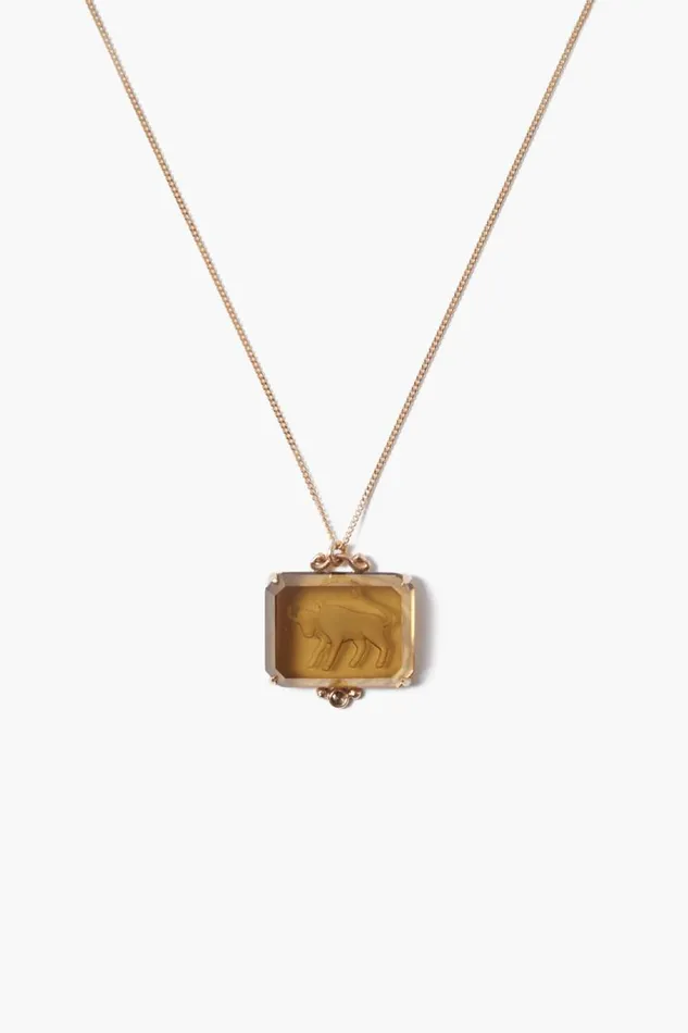 Chan Luu 14k Taurus Zodiac Necklace Women 14k Fine