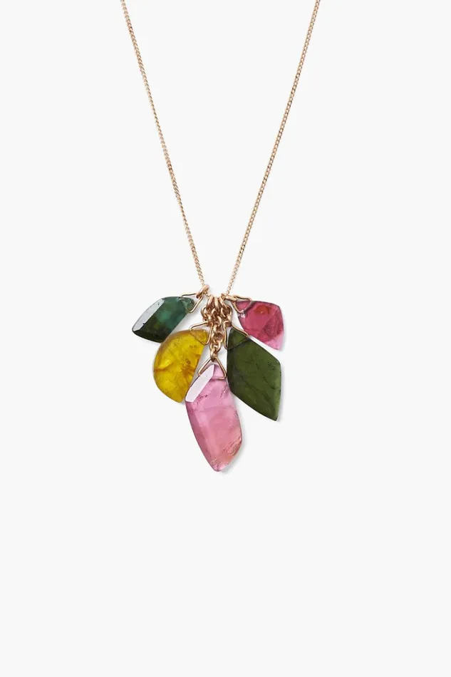 Chan Luu 14k Tourmaline Mix Kaleidoscope Necklace Women 14k Fine