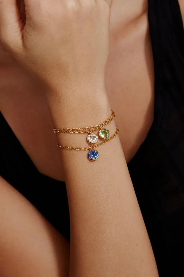Chan Luu April Birthstone Bracelet Diamond Crystal Women Bracelets