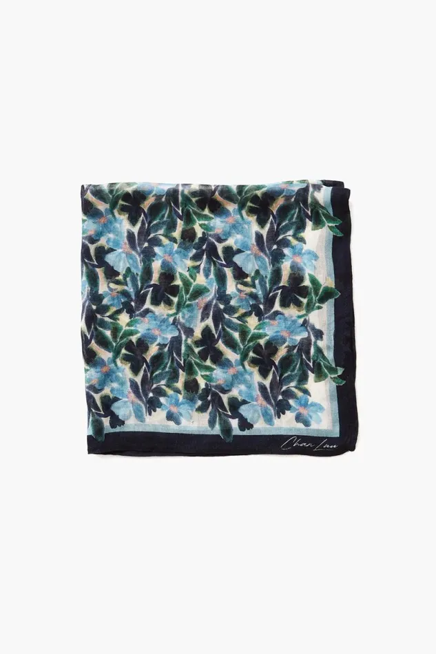 Chan Luu Bandana Crown Blue Floral Women Bandanas