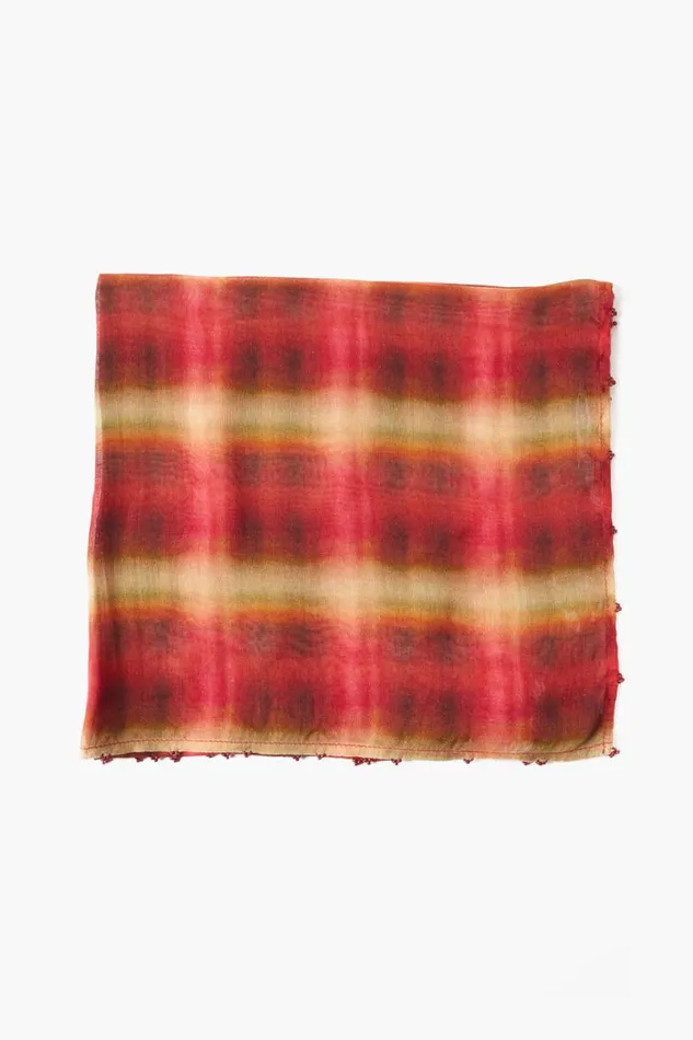 Chan Luu Bandana Savvy Red Plaid Women Bandanas