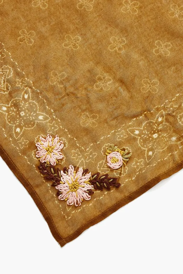 Chan Luu Bandana Tapenade Embroidered Floral Women Bandanas