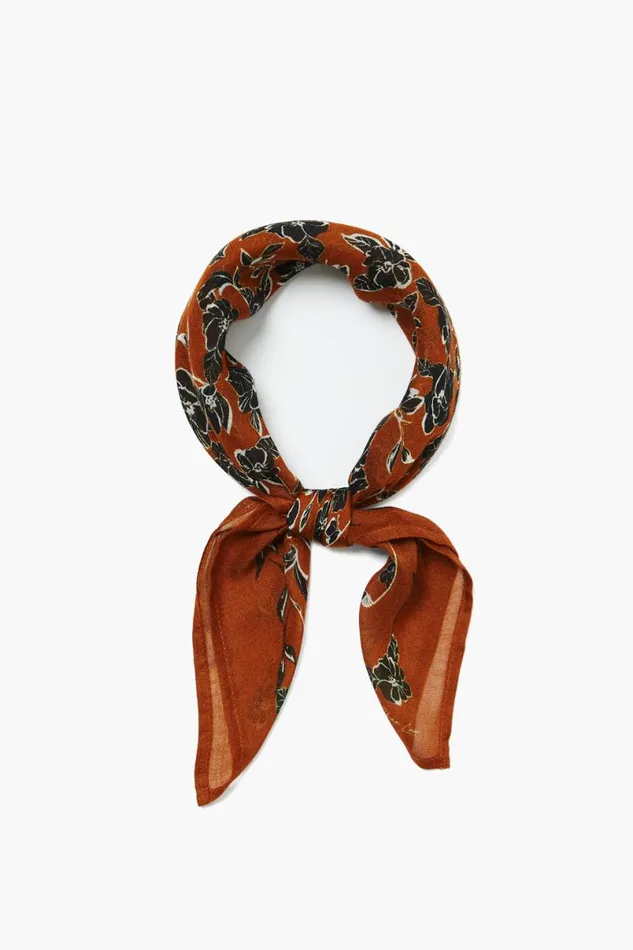 Chan Luu Bandana Umber Cassia Floral Women Bandanas