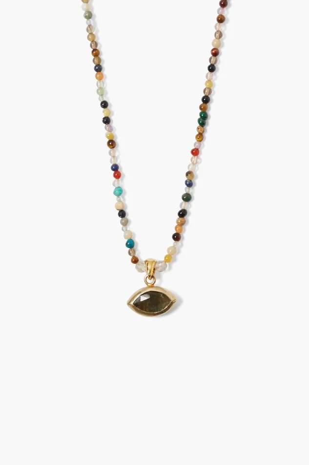 Chan Luu Bondi Evil Eye Necklace Multi Women Necklaces