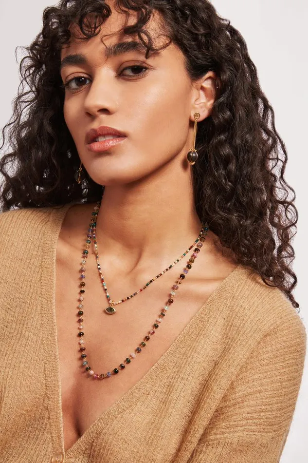 Chan Luu Bondi Evil Eye Necklace Multi Women Necklaces