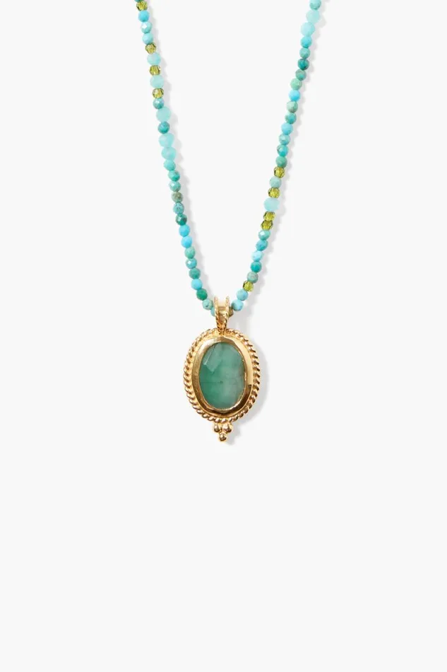 Chan Luu Calypso Necklace Turquoise Mix Women Necklaces