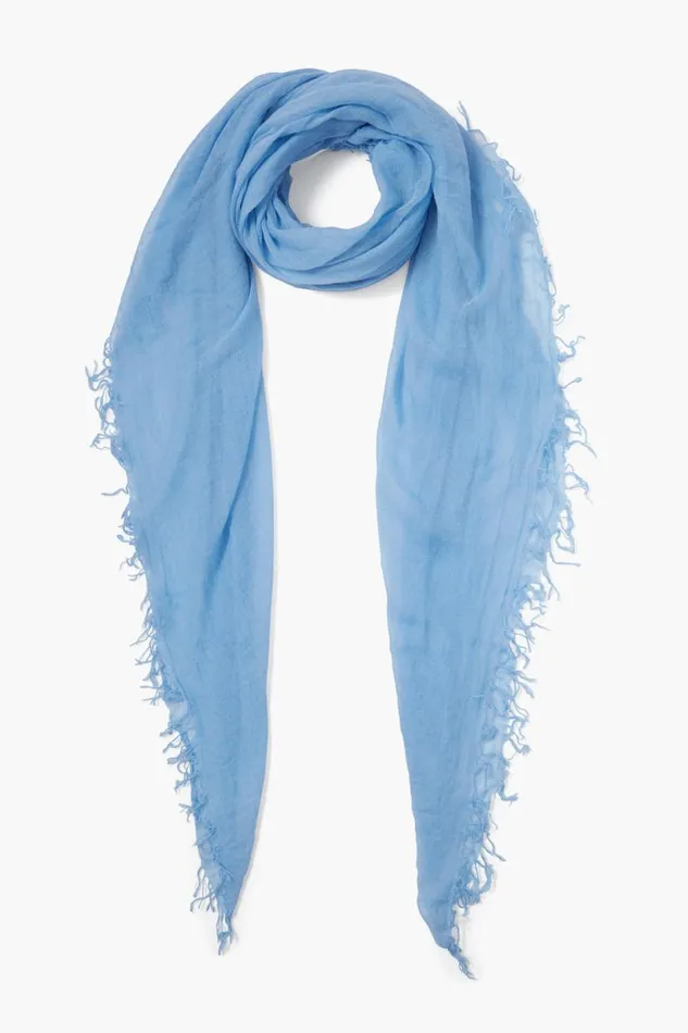 Chan Luu Cashmere And Silk Scarf Baby Blue Women Scarves