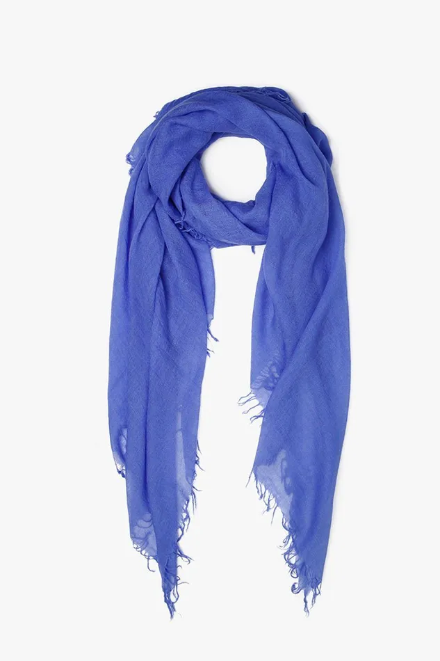 Chan Luu Cashmere And Silk Scarf Baja Blue Women Scarves