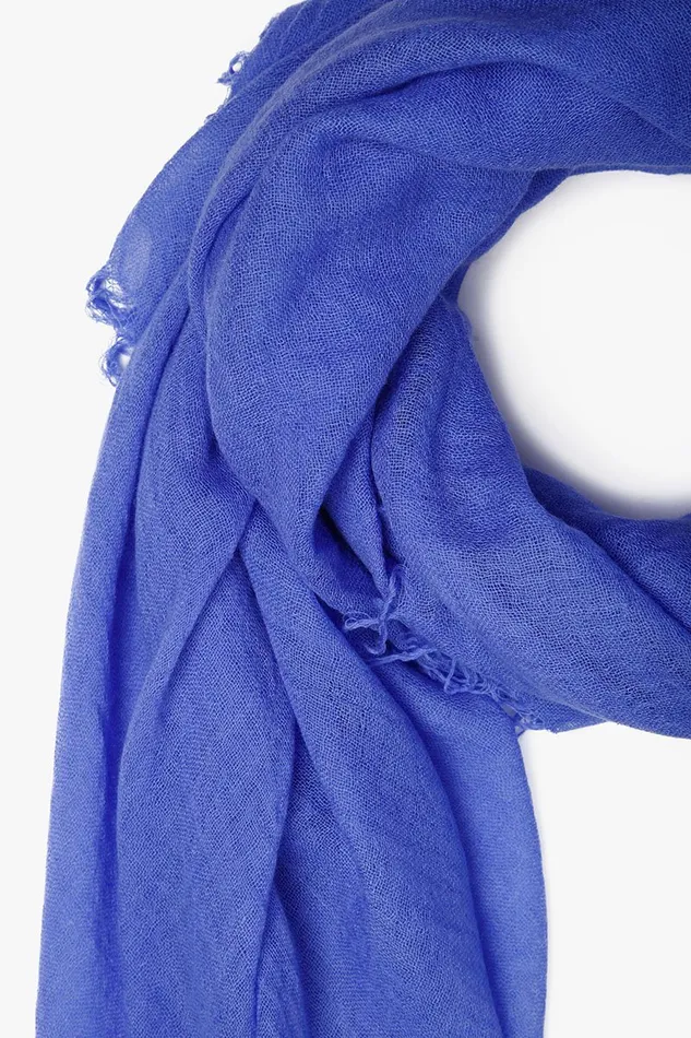Chan Luu Cashmere And Silk Scarf Baja Blue Women Scarves